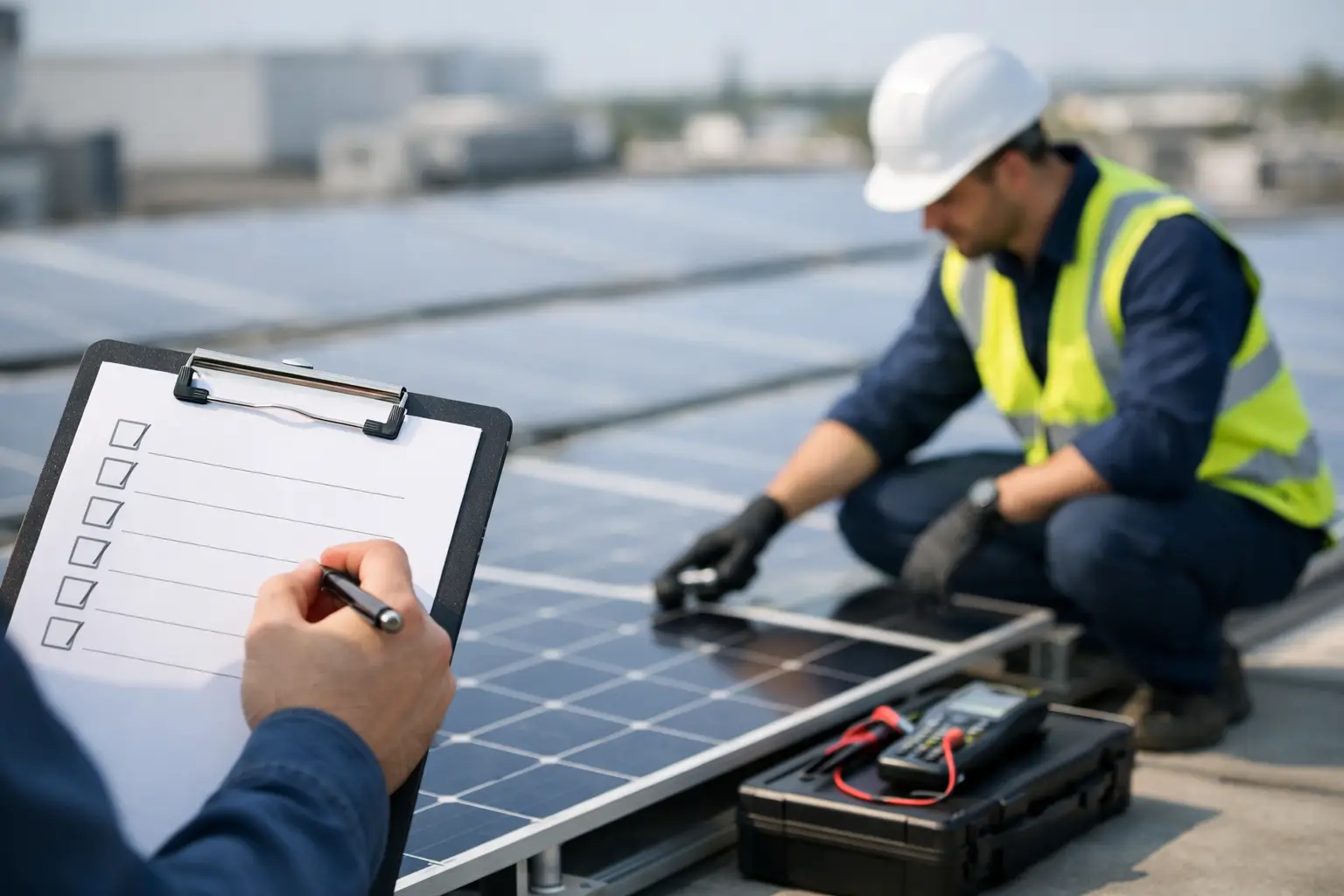 Checklist manutenzione preventiva fotovoltaico aziendale