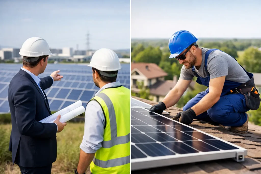 EPC fotovoltaico vs installatore locale
