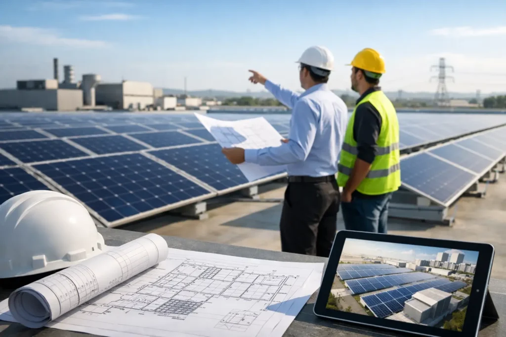 Fotovoltaico industriale: progettazione esecutiva