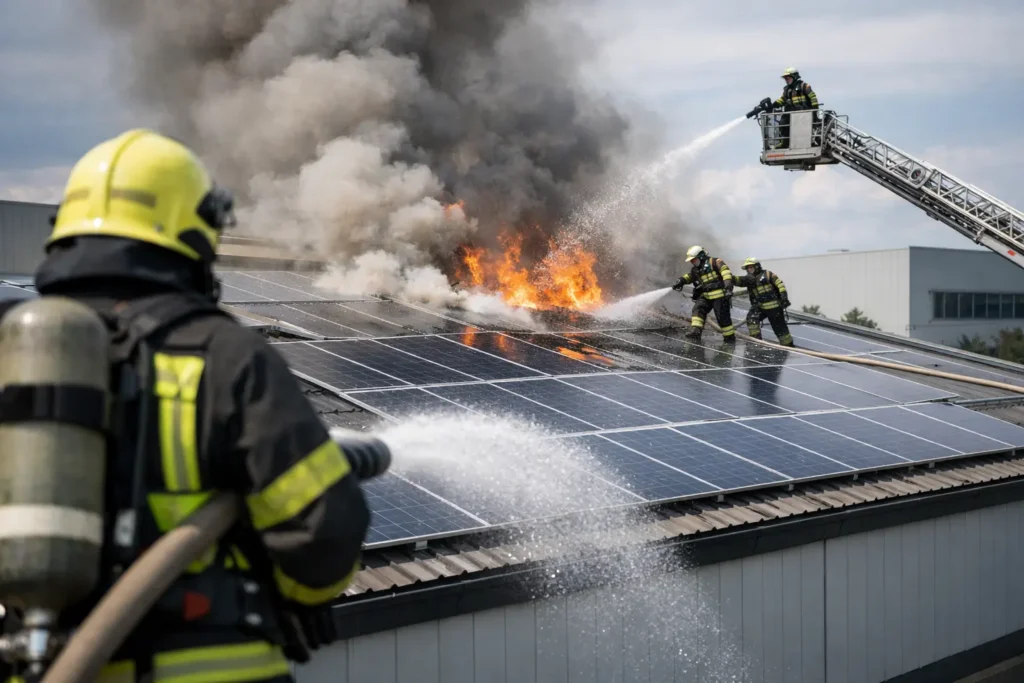 Serve pratica antincendio per fotovoltaico capannone?