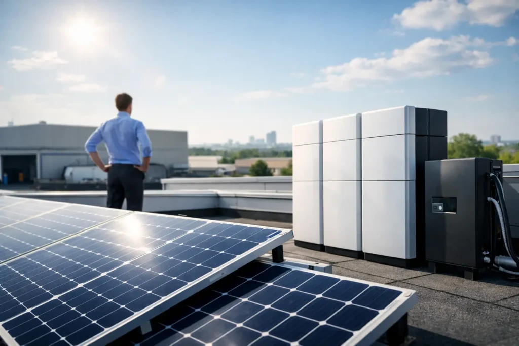 Guida fotovoltaico con accumulo per PMI