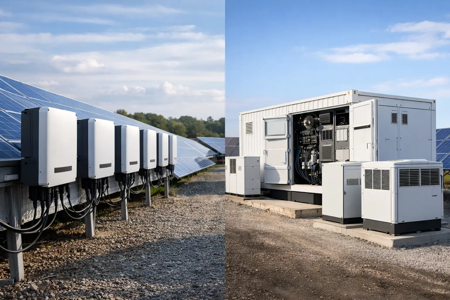 Inverter stringa vs centralizzato industria