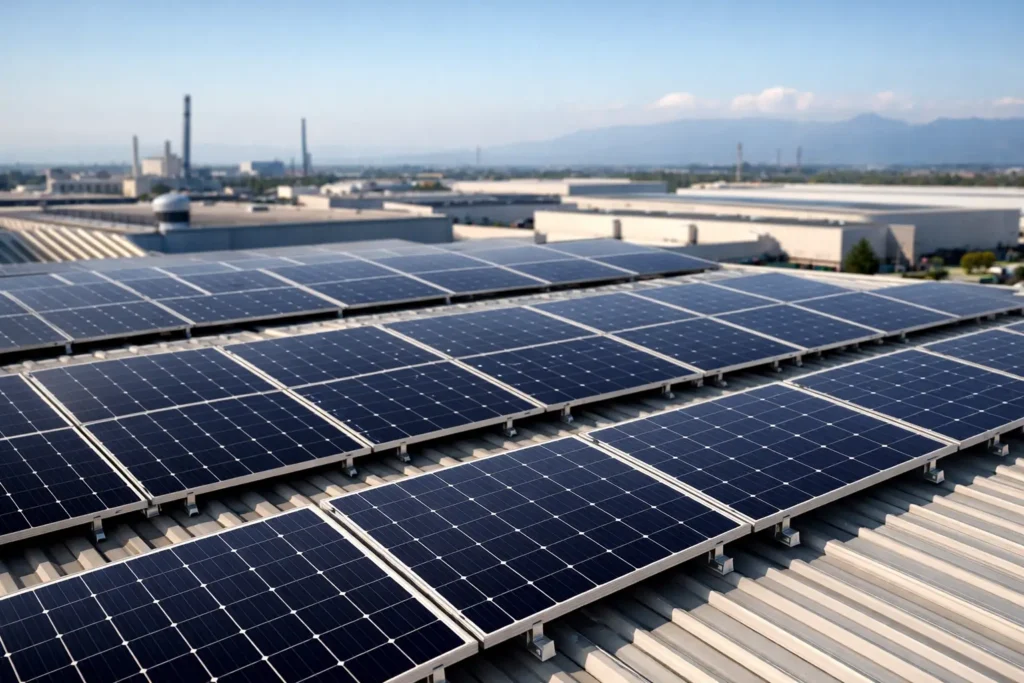 Migliori moduli fotovoltaici per coperture industriali